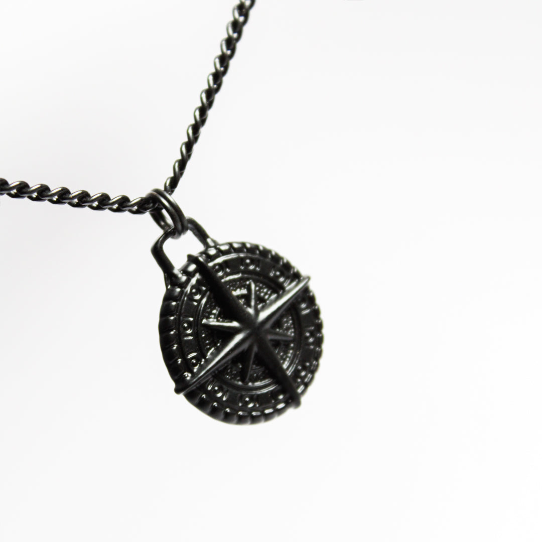 Black Compass Necklace