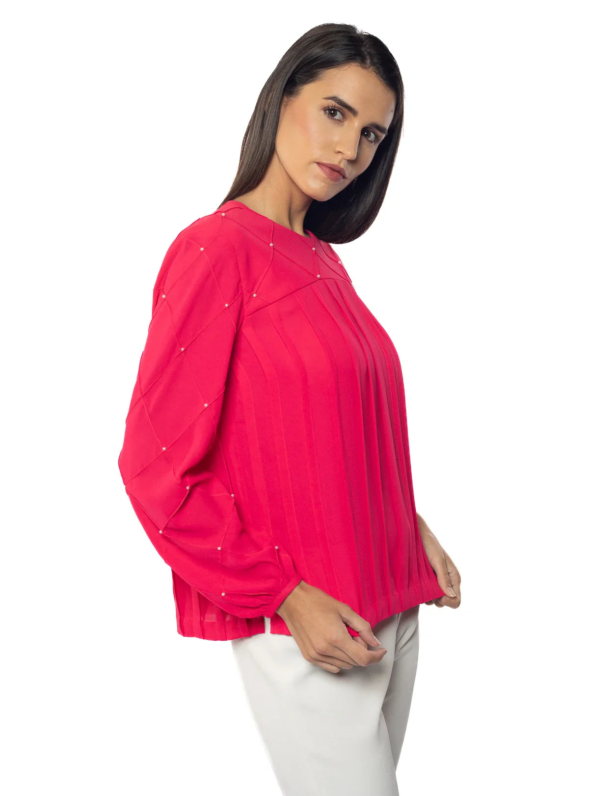 Claire Pearl Detail Top