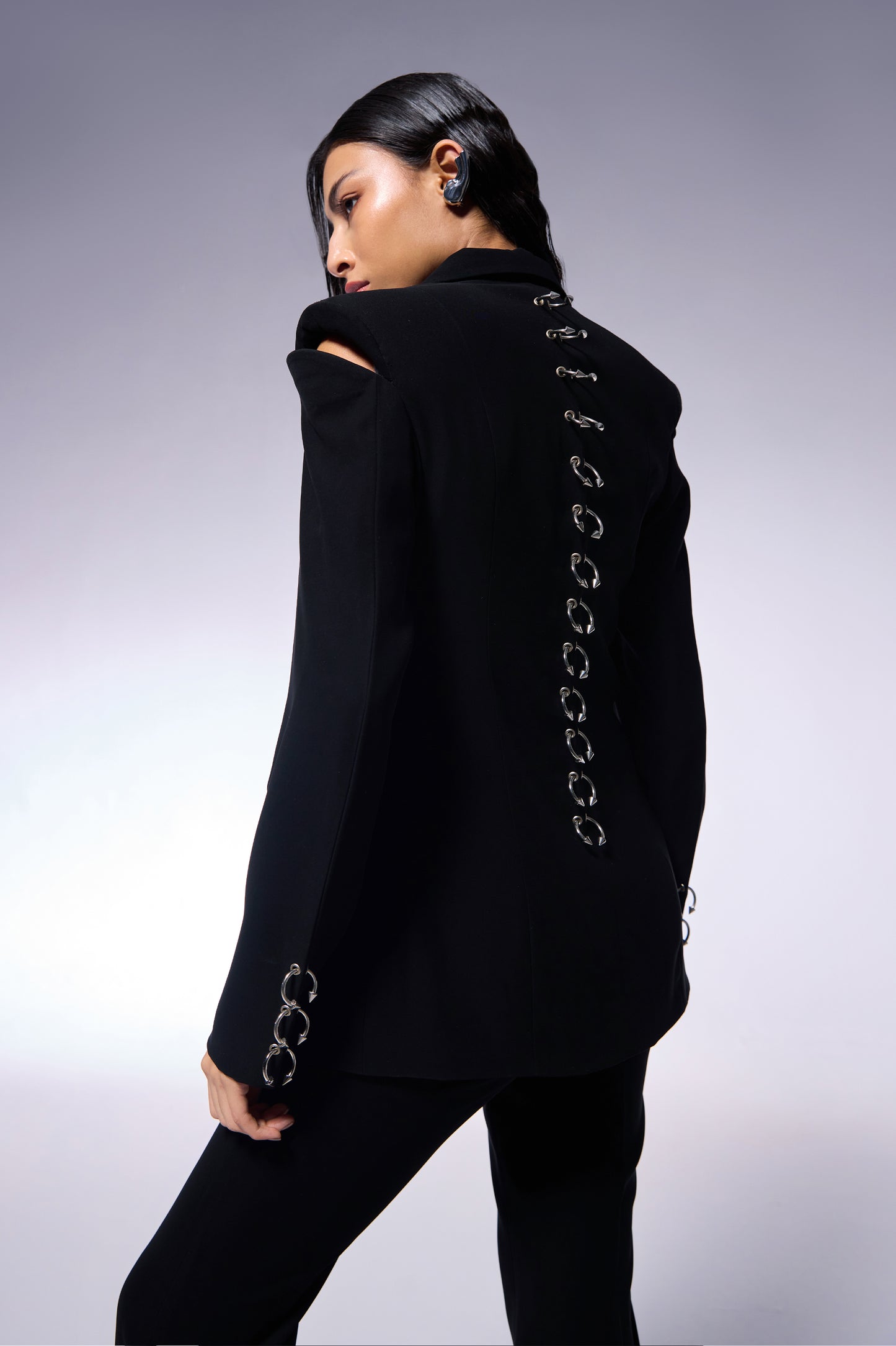 Metal Spine Tailored Jacket