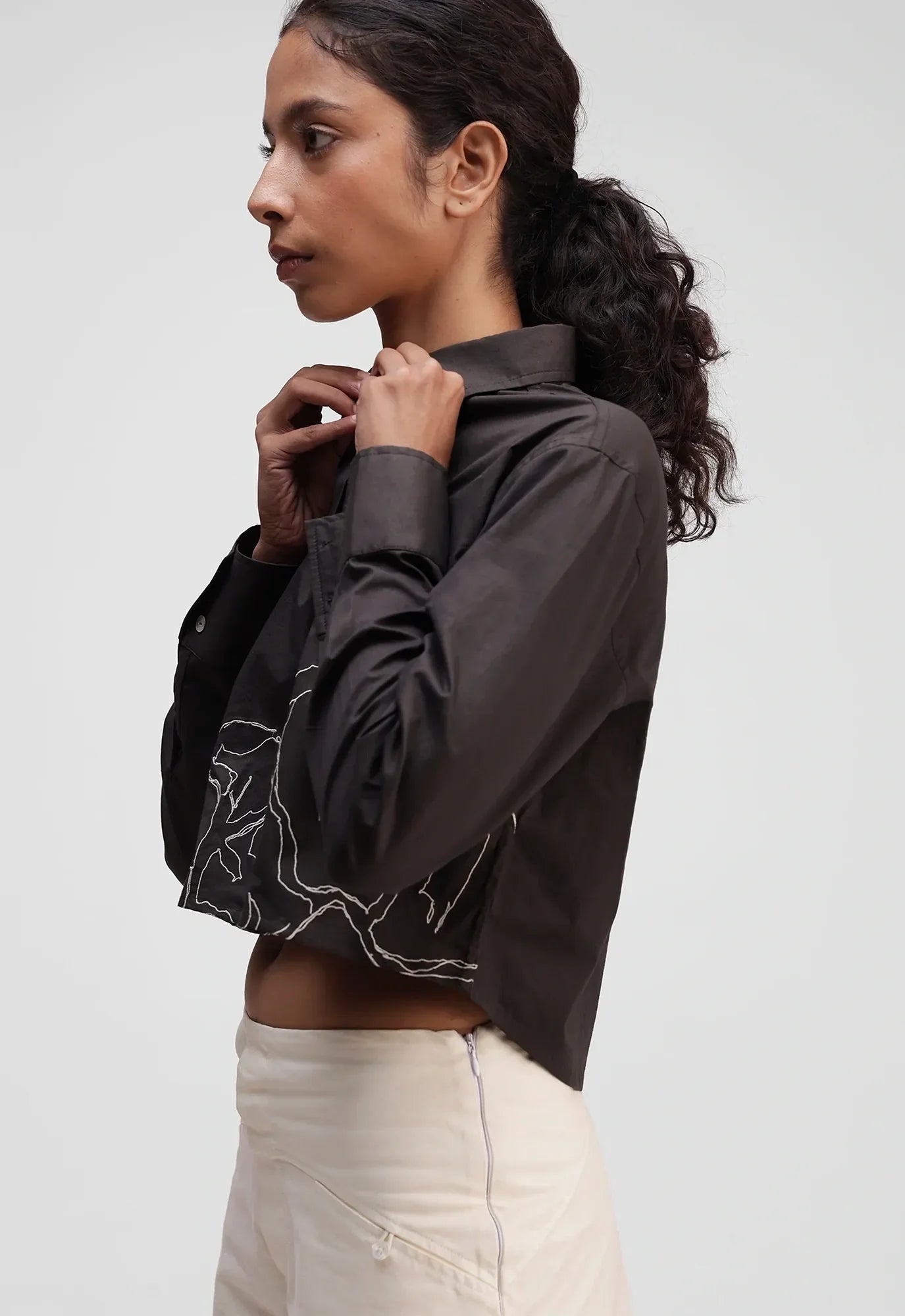 Fleur Cropped Shirt