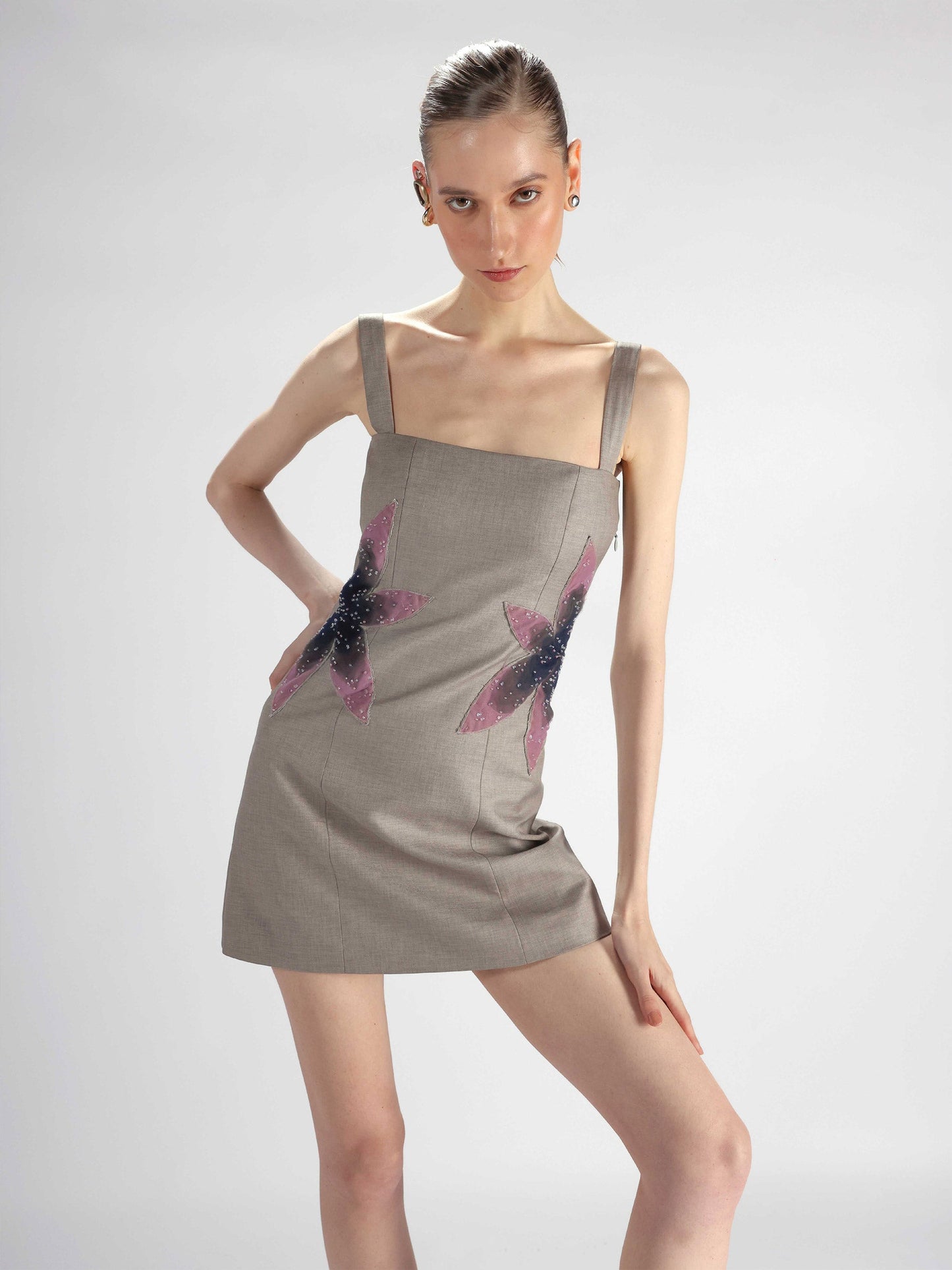 Edith Corset with Grey Dress Set