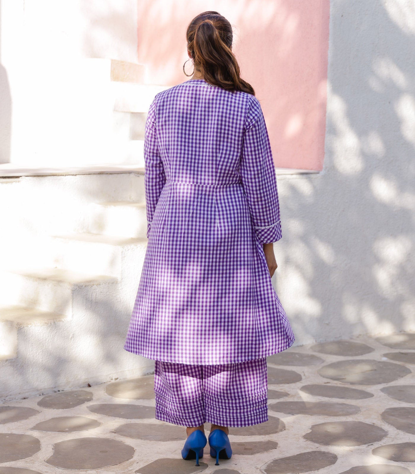 Violet Cotton Co-ord Set