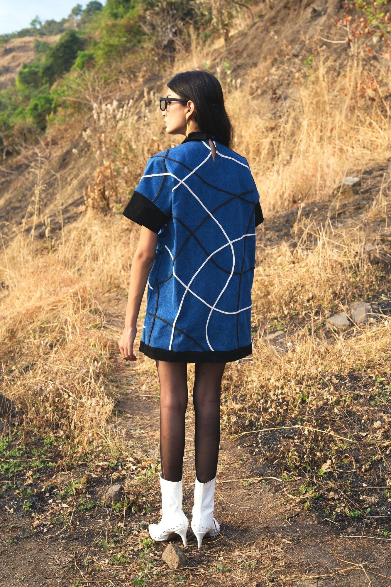 CROSS BRAID DRESS