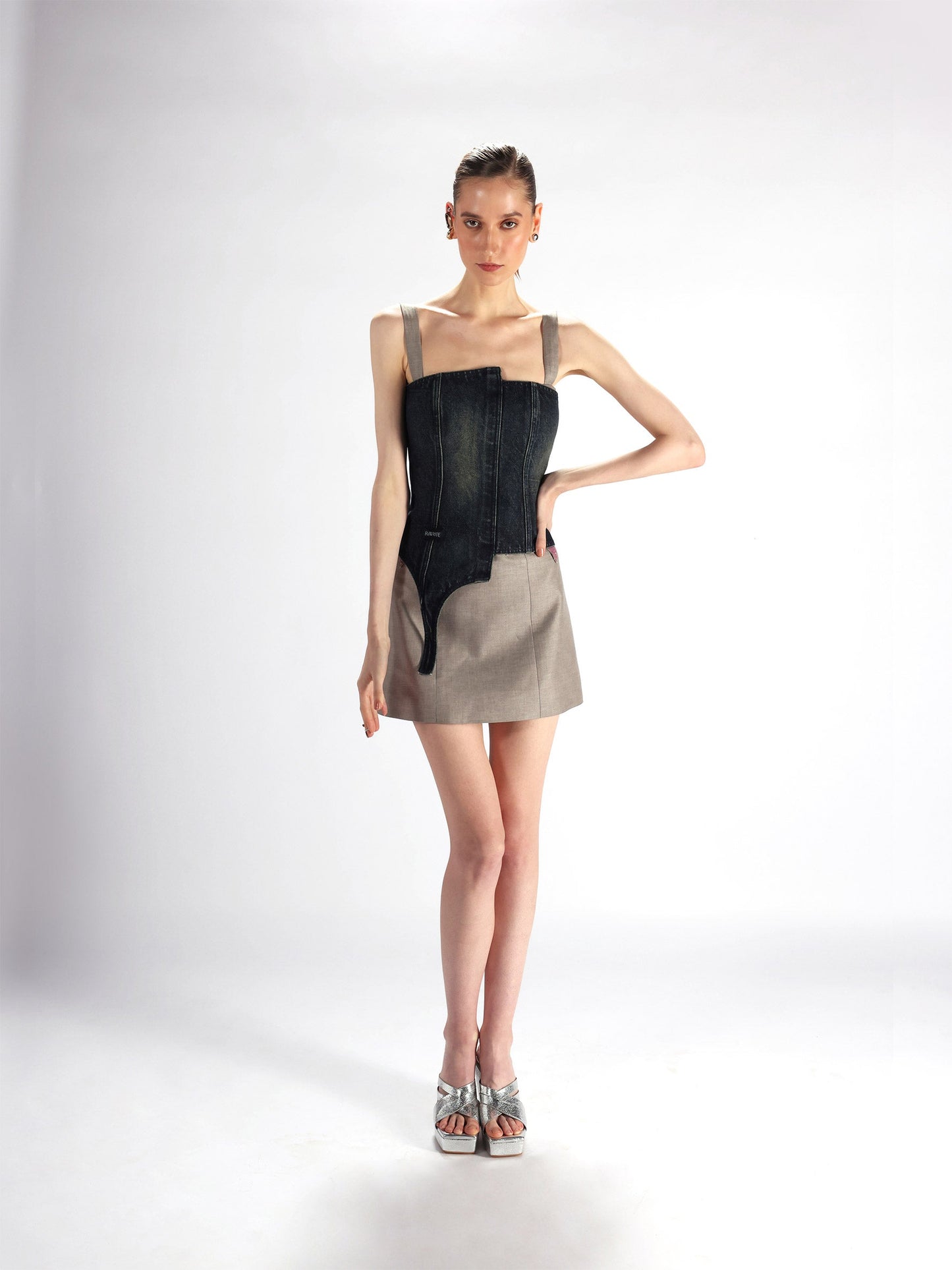 Edith Corset: Indigo