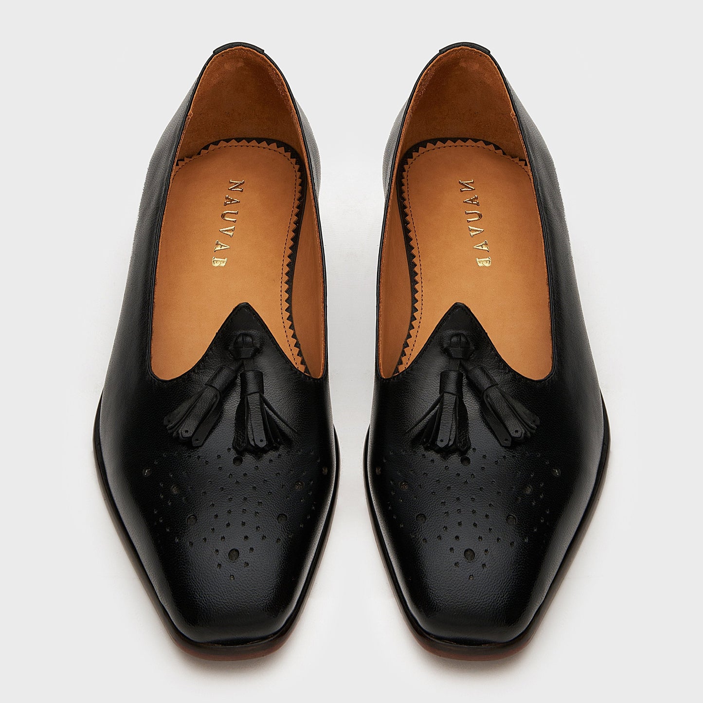 Nagra Tassel & Brogue | Black Leather
