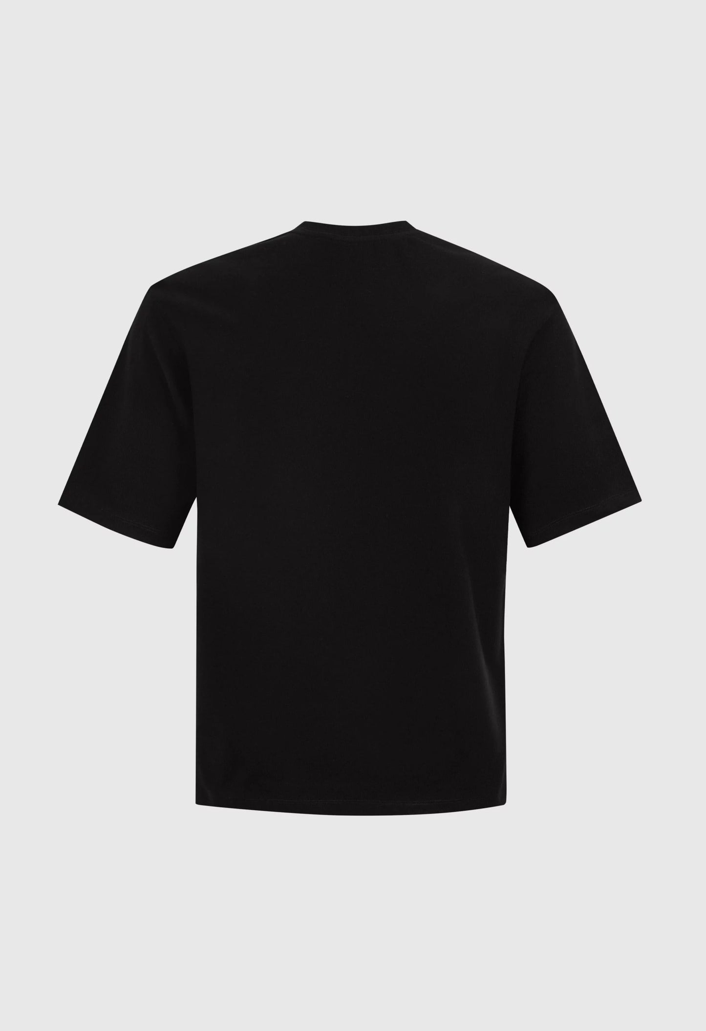 Solar Minima' Embroidered Logo Tee in Black