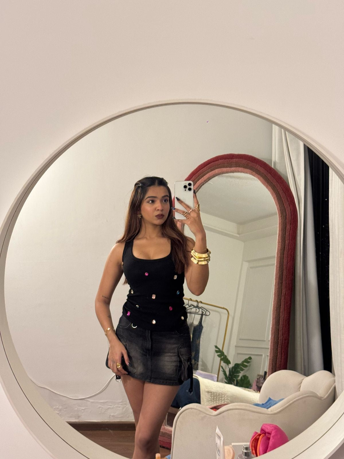 Rebel kid in gem tank top