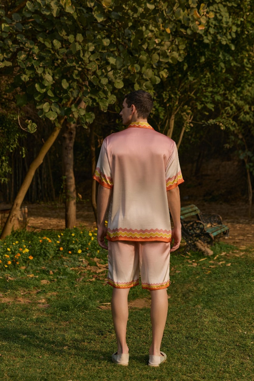 Men's Ombre Printed Co-ord set