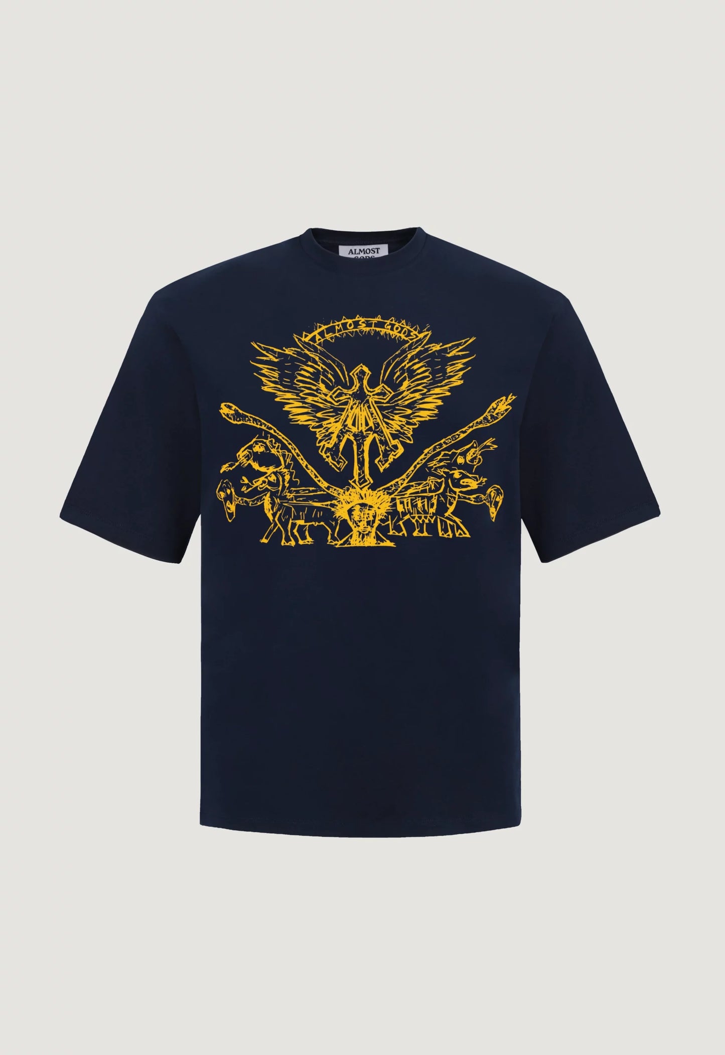 Wings of Ascension Tee in Navy