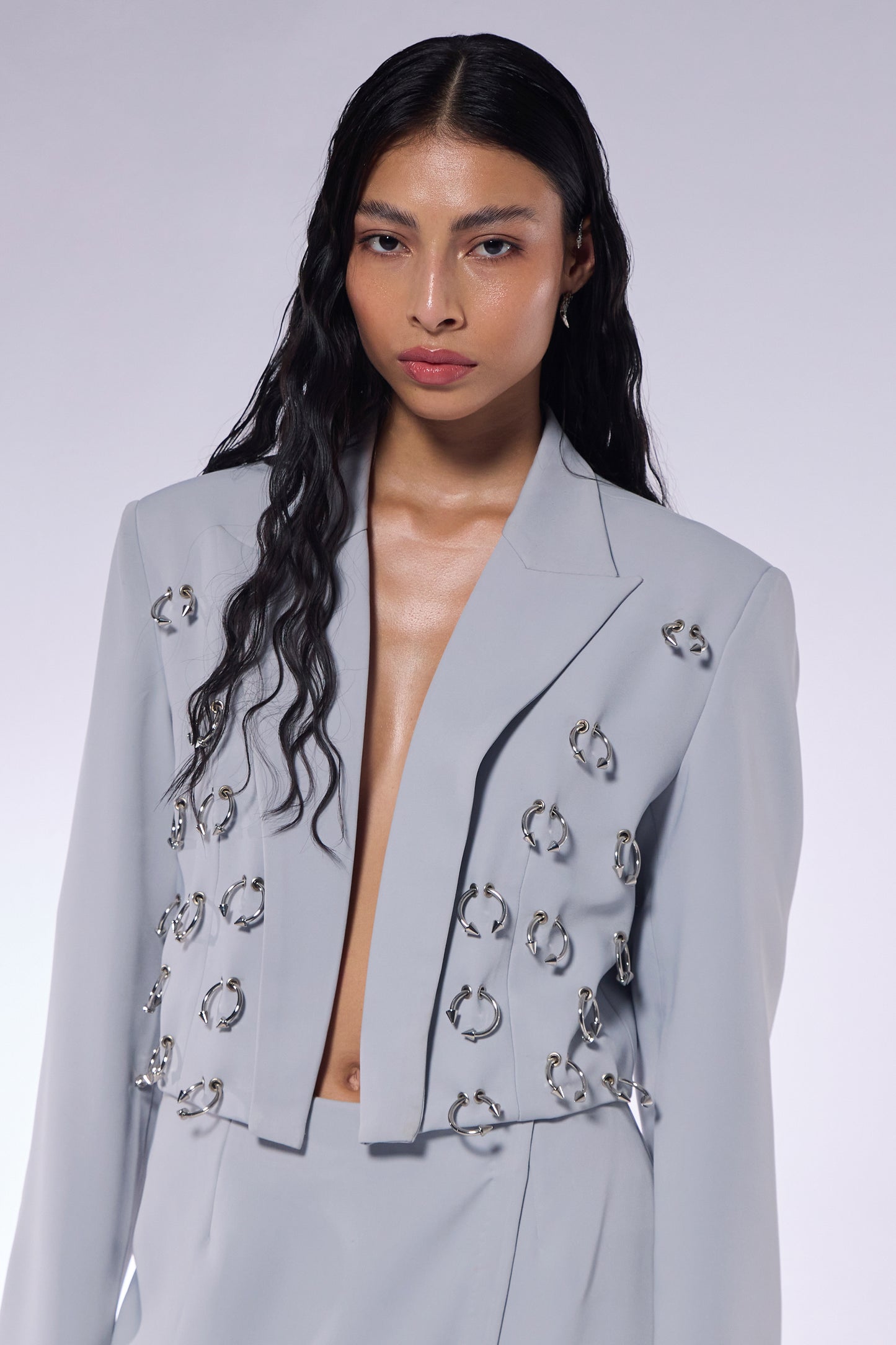 Ash Grey Septum Blazer