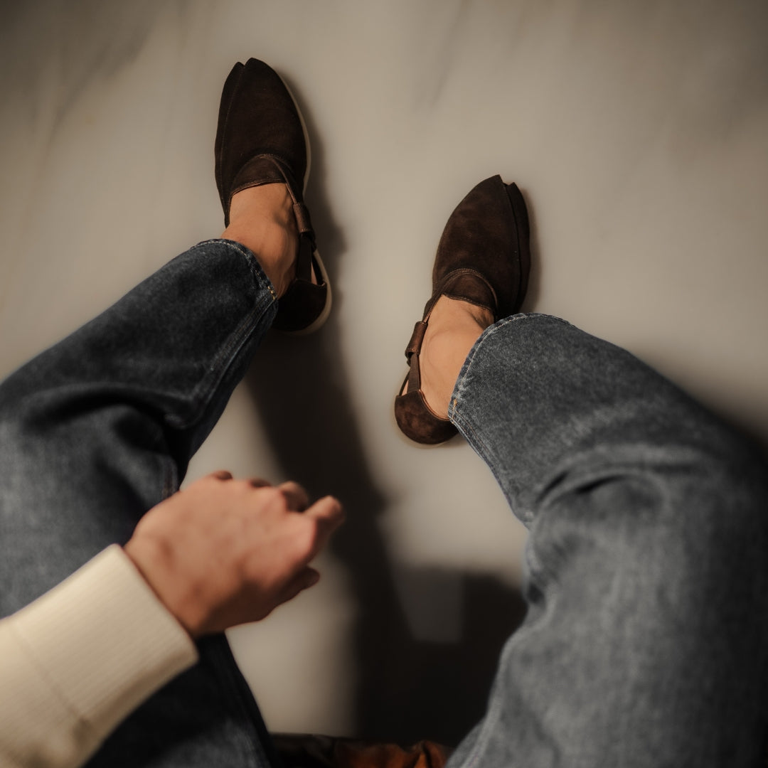 Summer Peshauri | Dark Chocolate Suede
