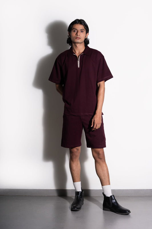 Maroon Oak Co-ord Set