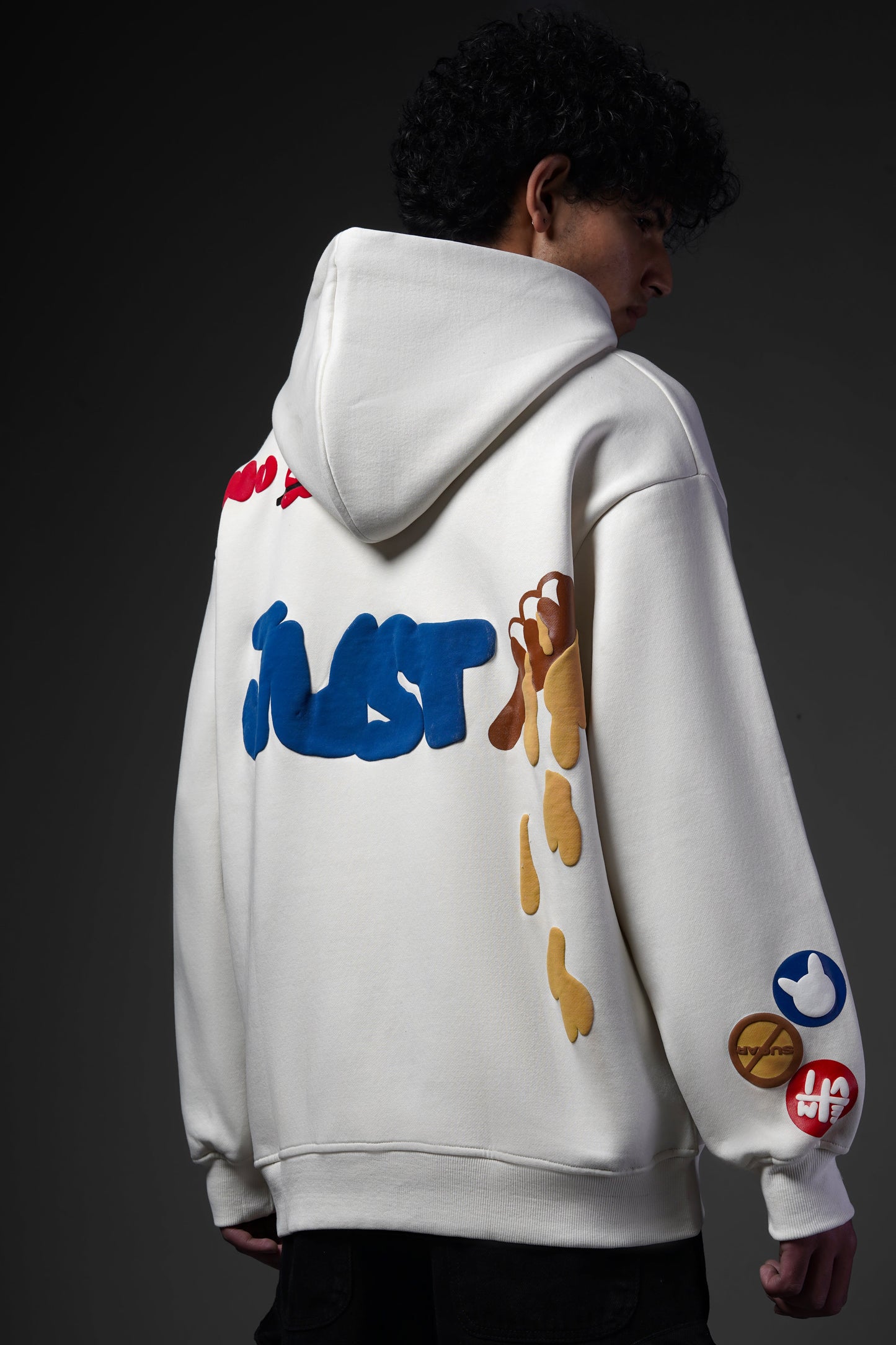 No Sugar Just Honey Ivory Hoodie - Positive Vibes Streetwear
