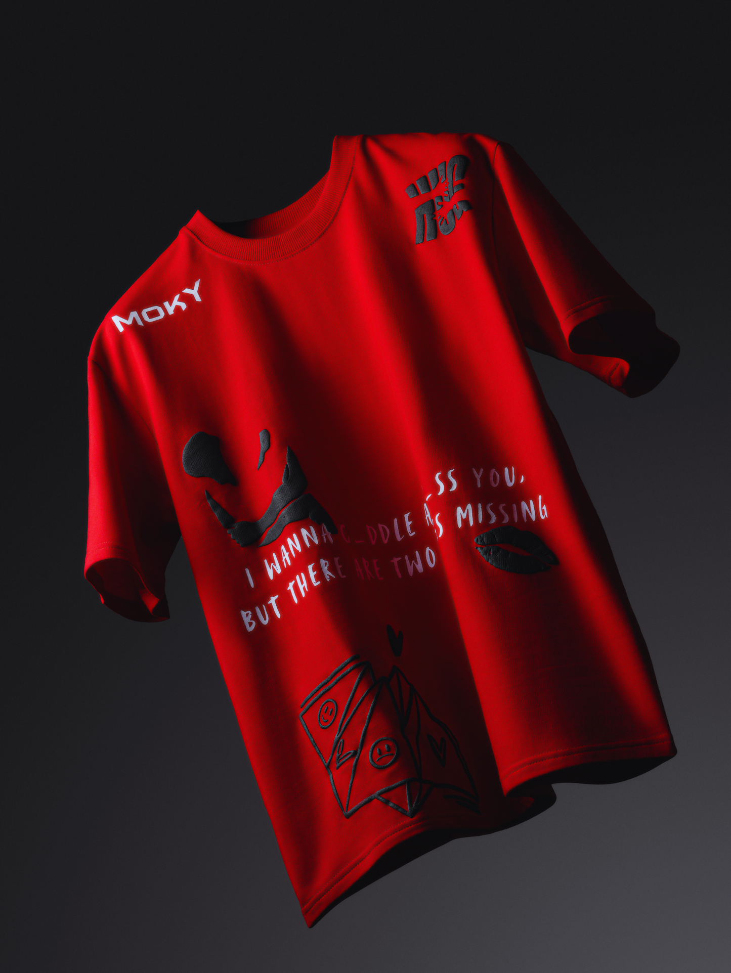 Unisex Kiss & Cuddles Red T-shirt