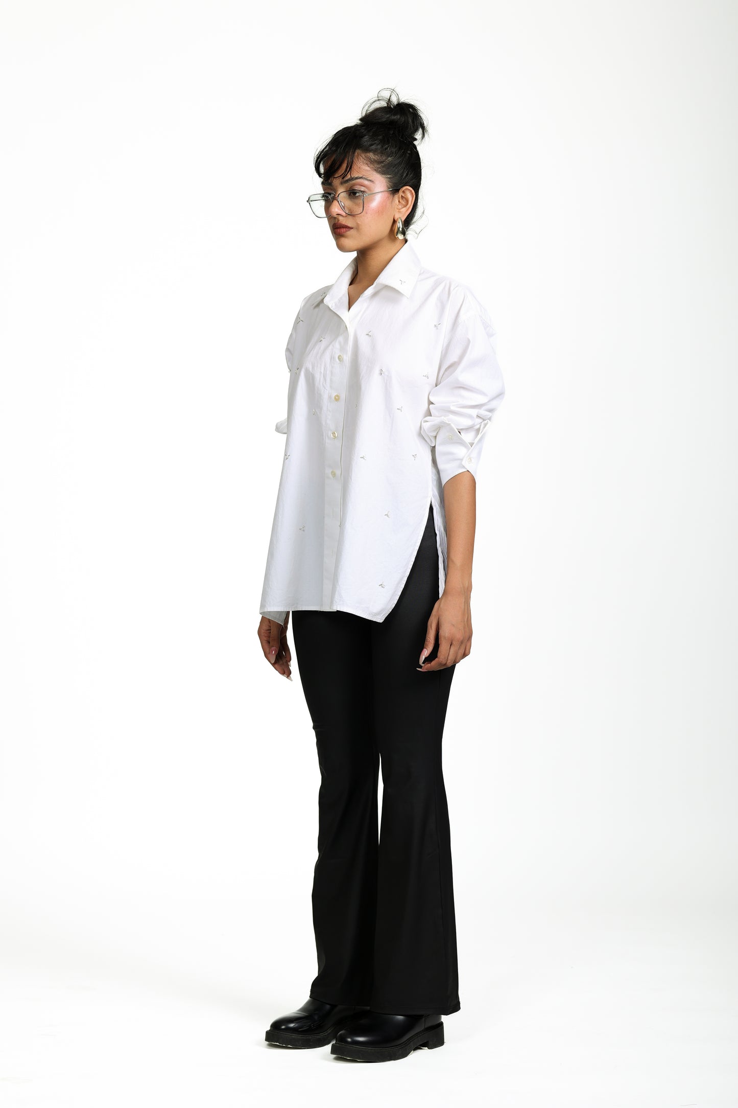 WHITE SHEER SHIRT