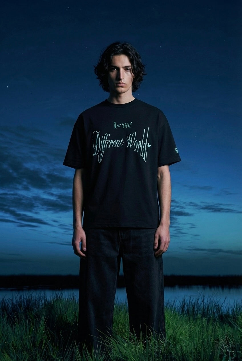 Different World Tee Black