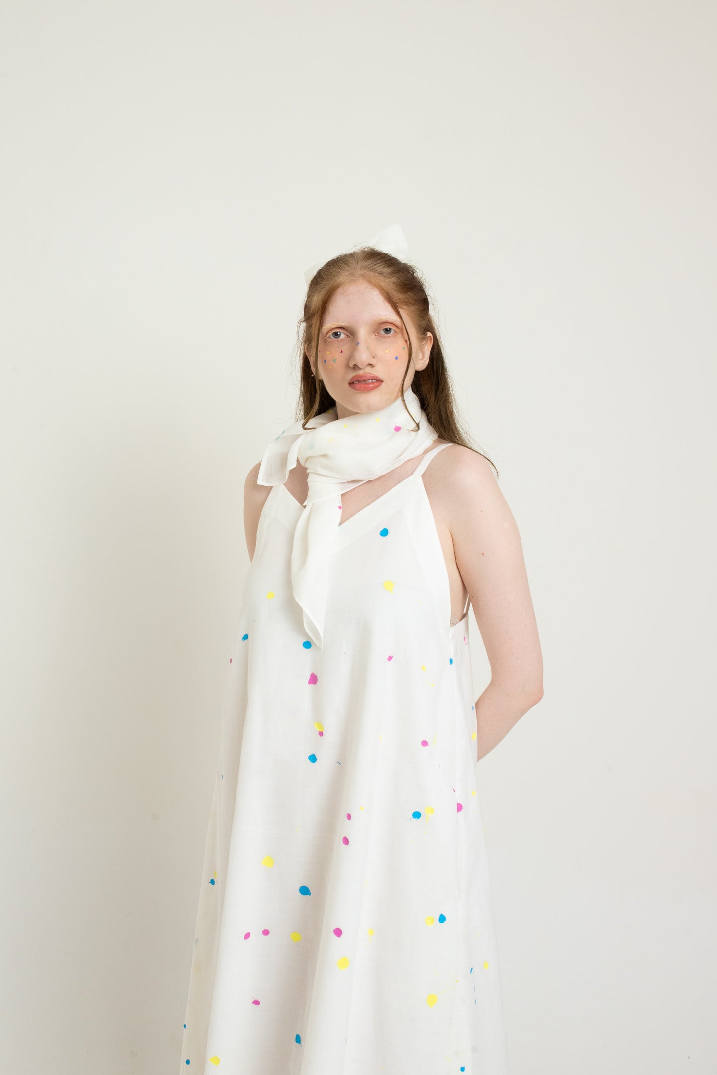 Stone Slip Dress - Chalk Collection