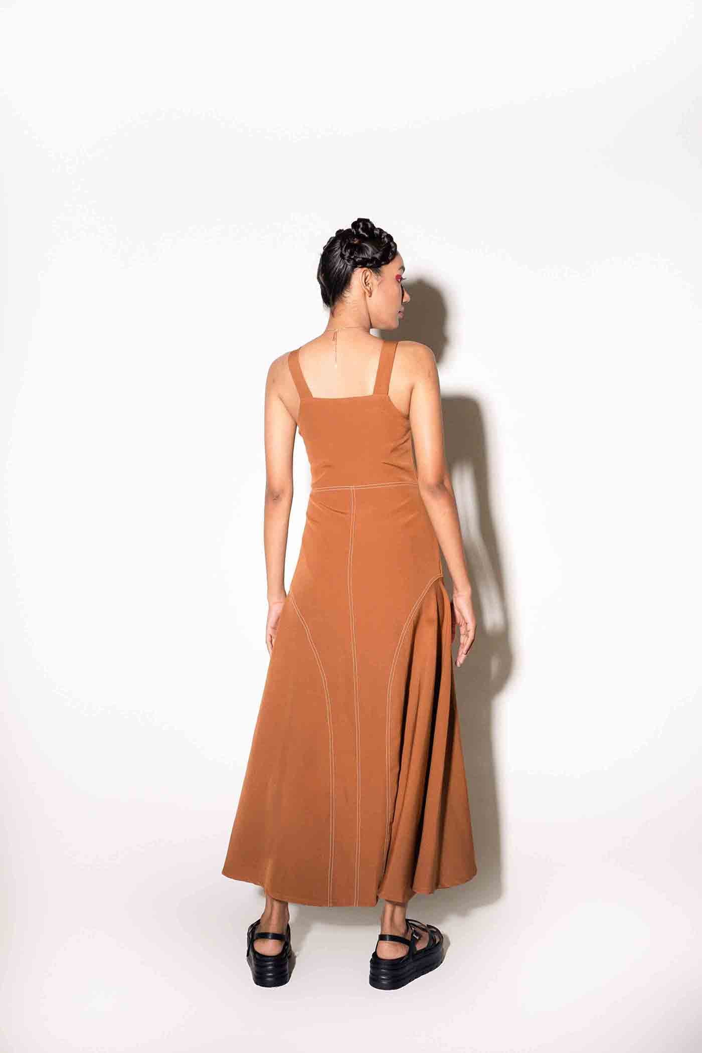 Caramel Zip Dress