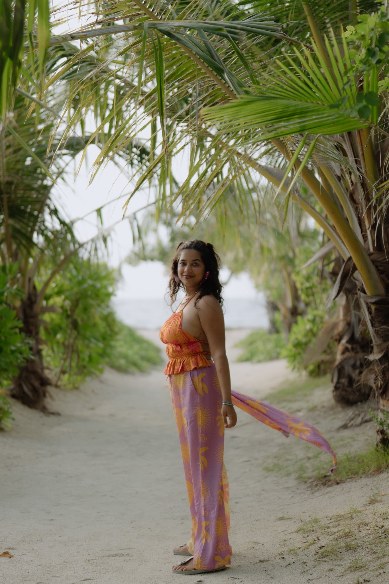 Sugar sun backless top + pants