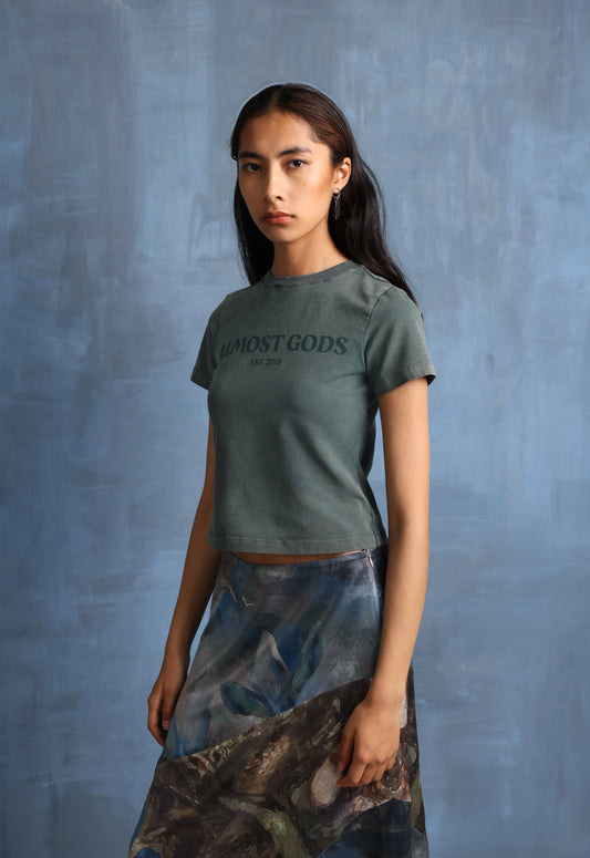 Women's Stonewashed Almost Gods Tee in Granite