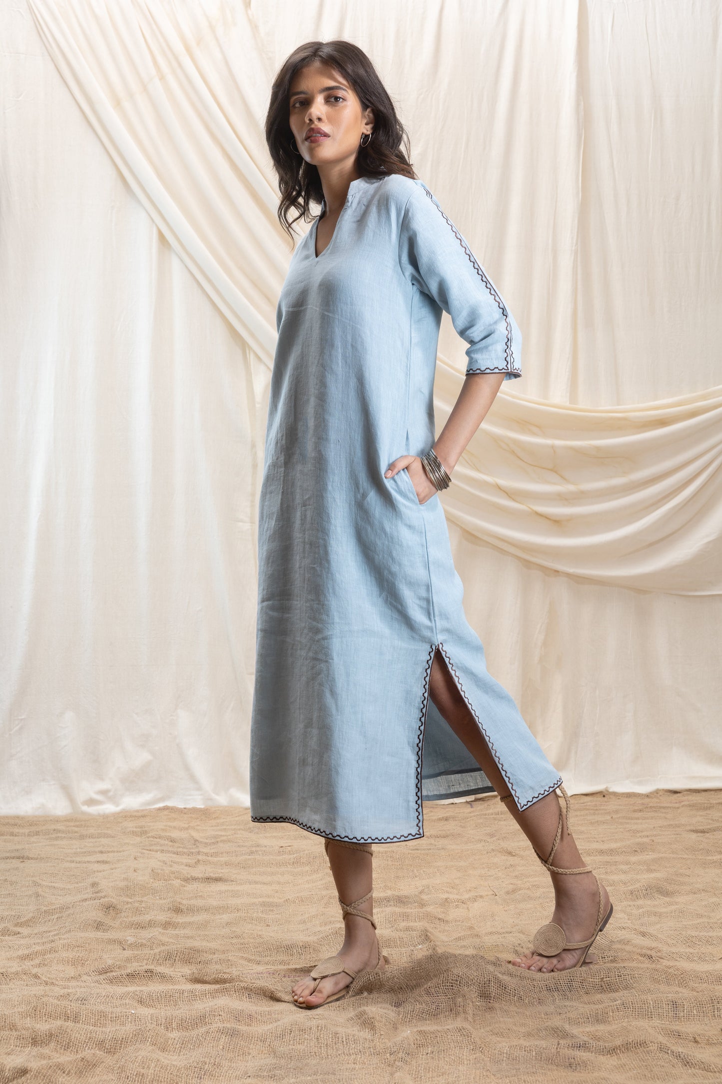 A-Line Maxi Dress with slit