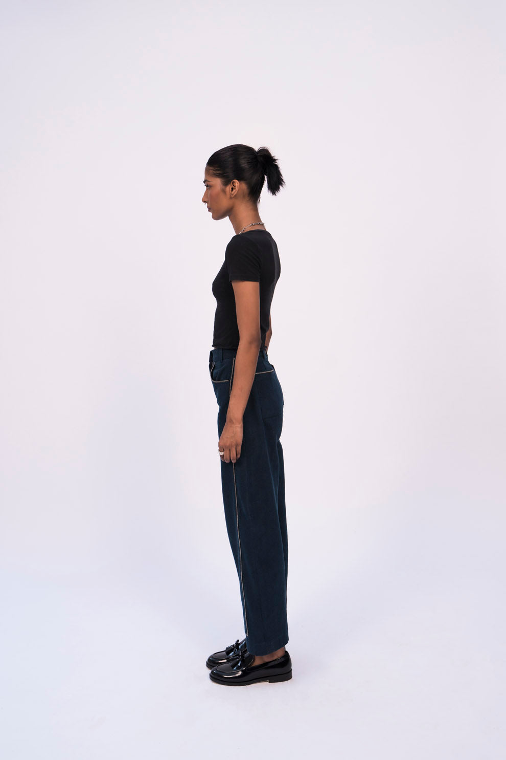 ZIPPER PANEL jeans,bottoms