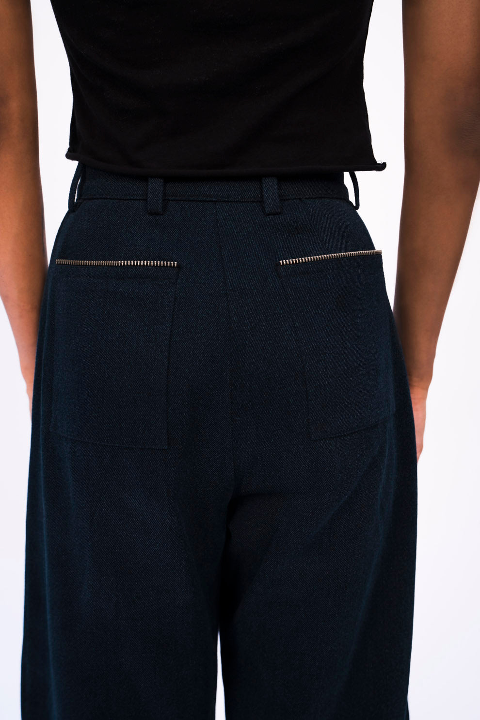ZIPPER PANEL jeans,bottoms