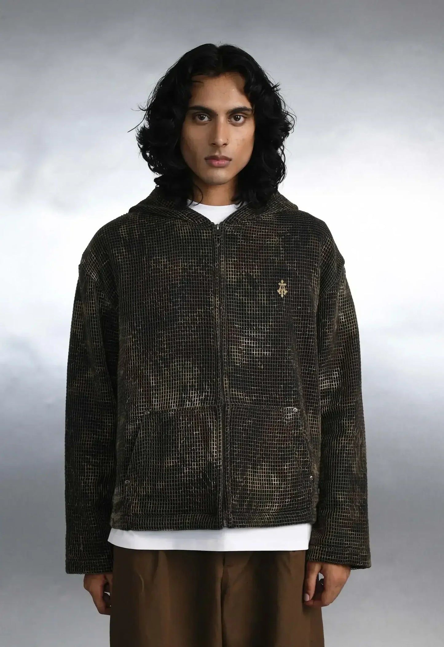 Mandrake Camo Net Zip Hoodie