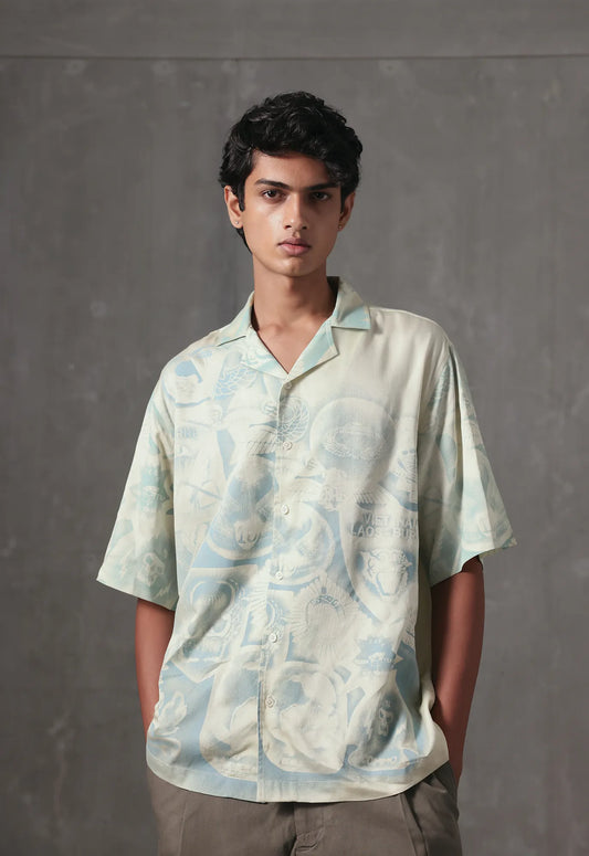 Aegis Relaxed Shirt in Blue