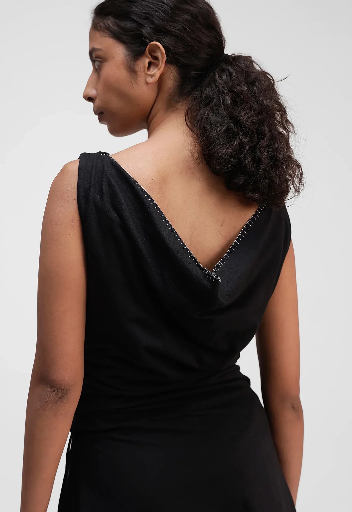 Assymetric Layered Knit Dress
