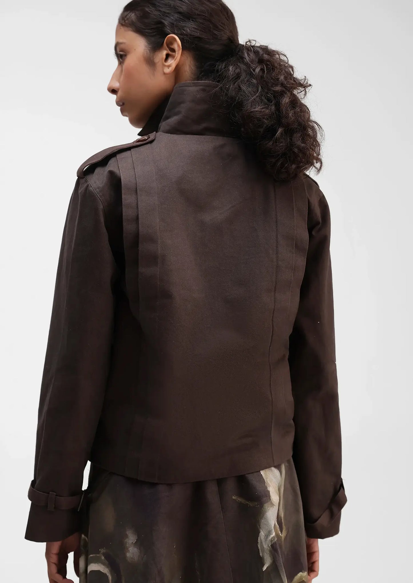 Cropped Trench Coat