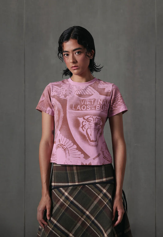 Aegis Relaxed Tee in Pink