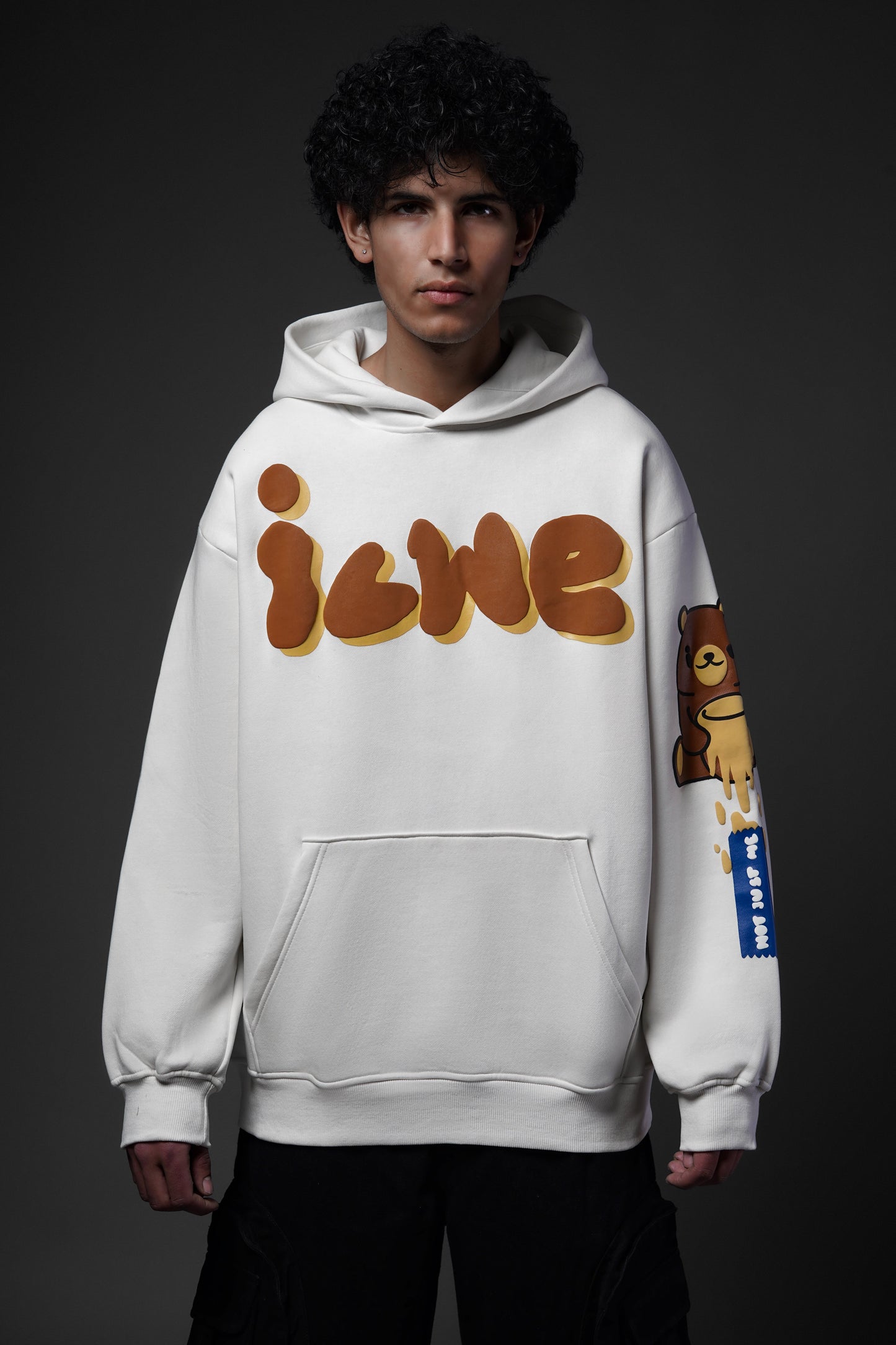 No Sugar Just Honey Ivory Hoodie - Positive Vibes Streetwear