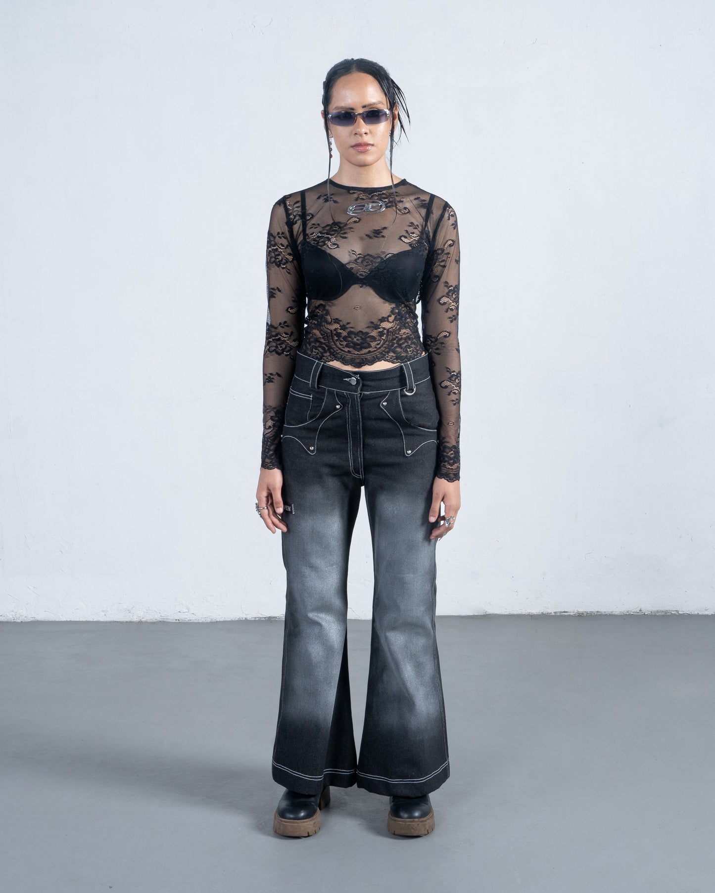 Lace Skin Top