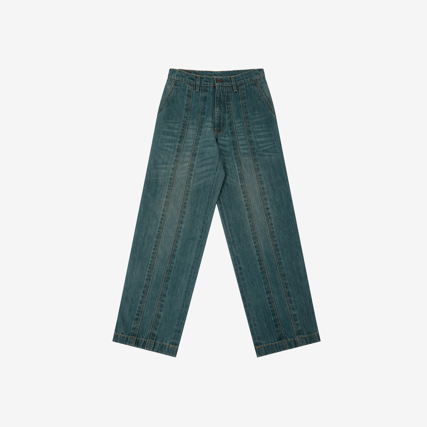 Basic jeans,bottoms In Acid Blue