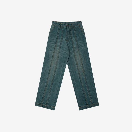 Basic jeans,bottoms In Acid Blue