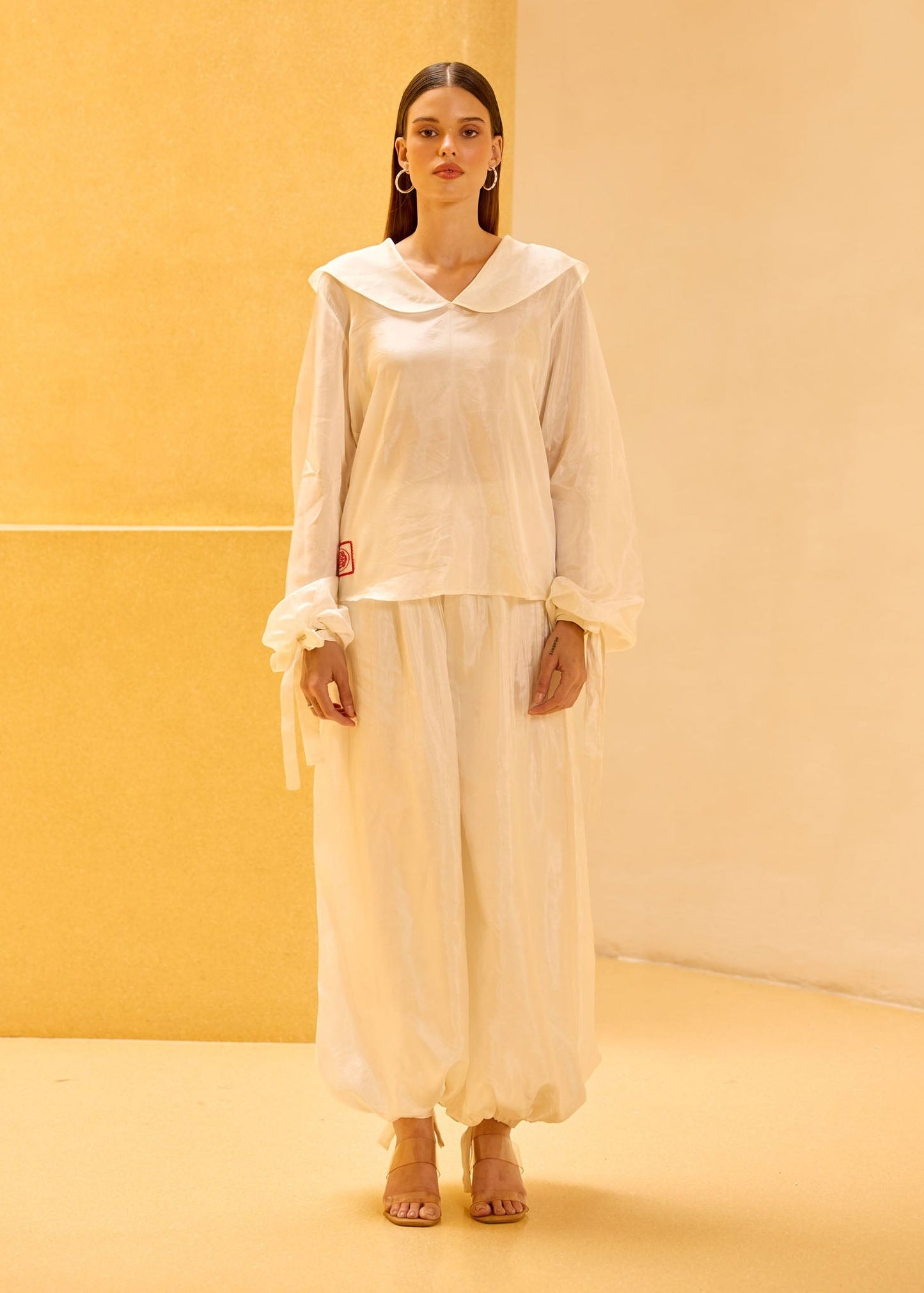 Ivory Taffeta Set
