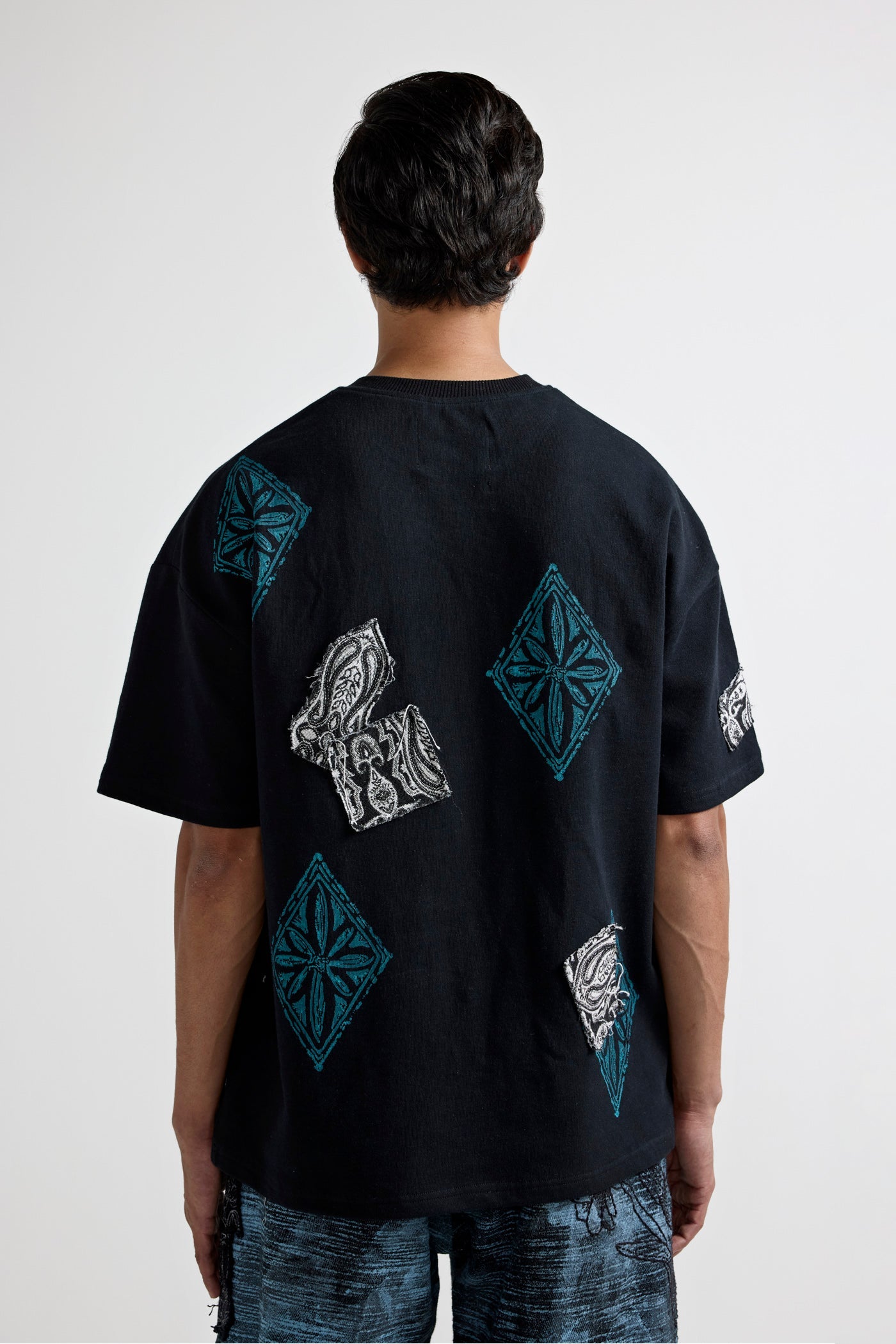 Black Block Print T-shirt