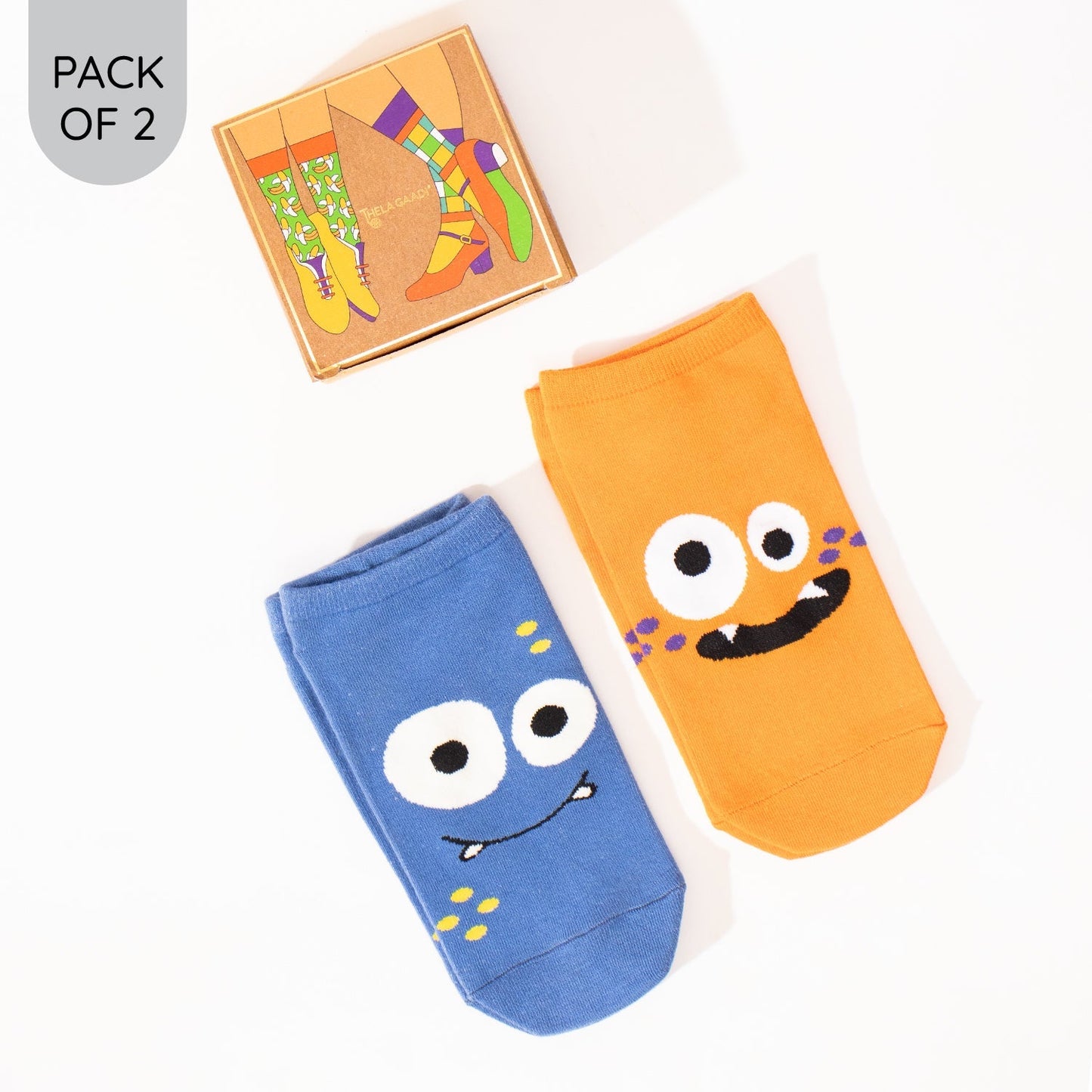 Comic Blue & Orange Monsters