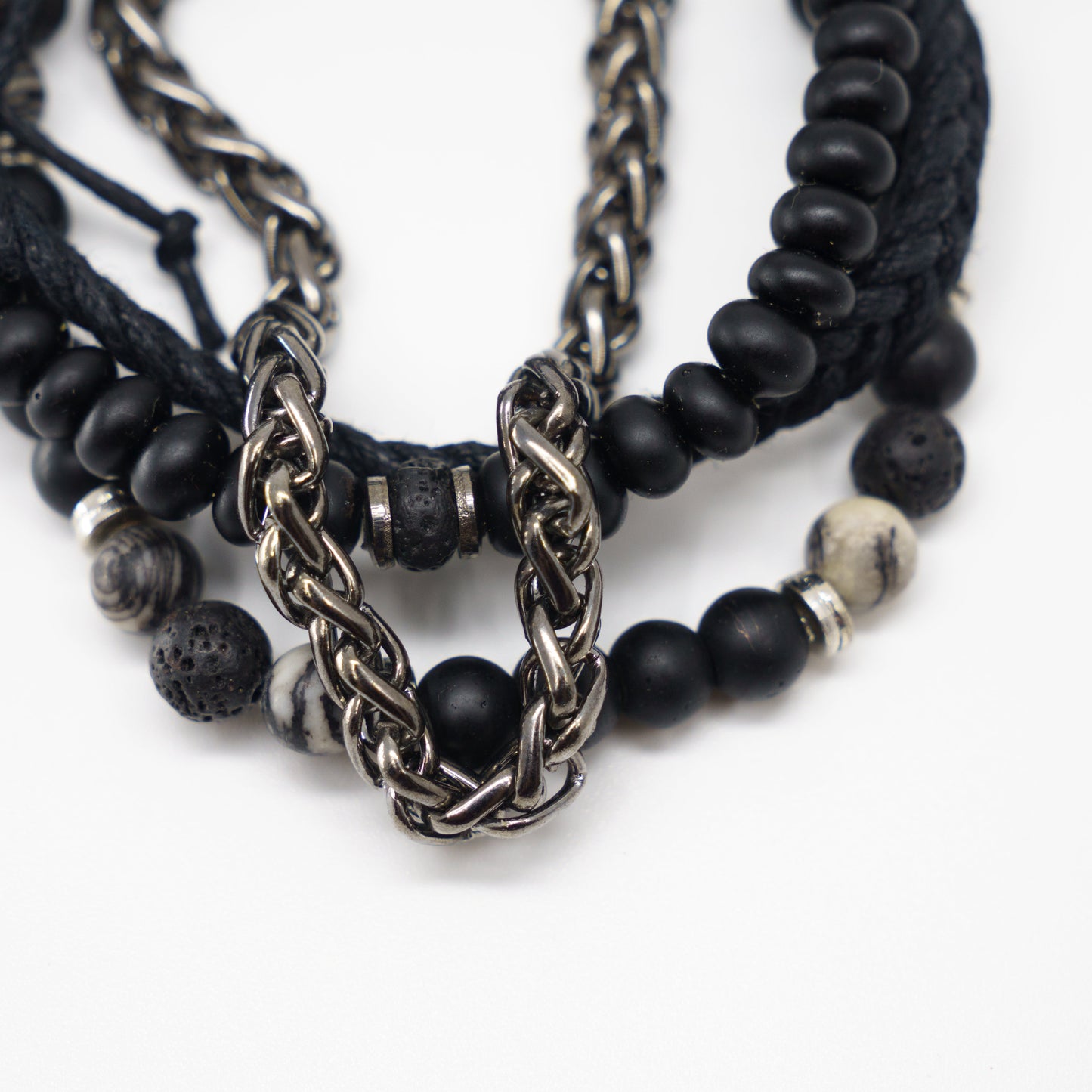 Dark horizon Stack Bracelet