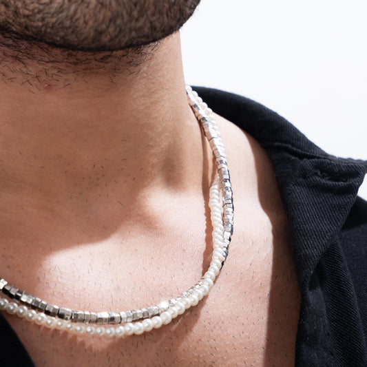 Sterling Ivory Layered Necklace