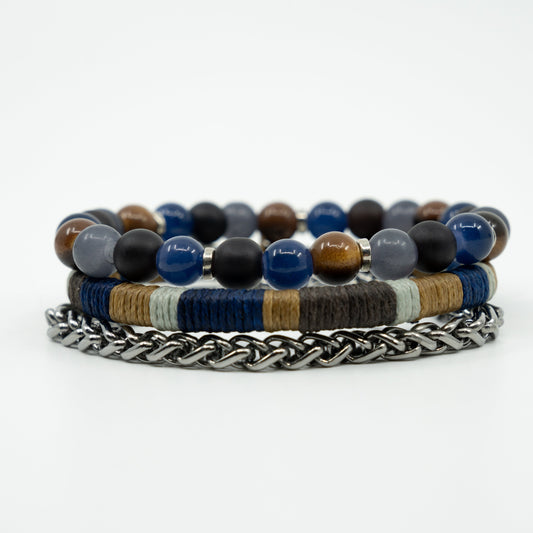 Cobalt Drift Bracelet Stack