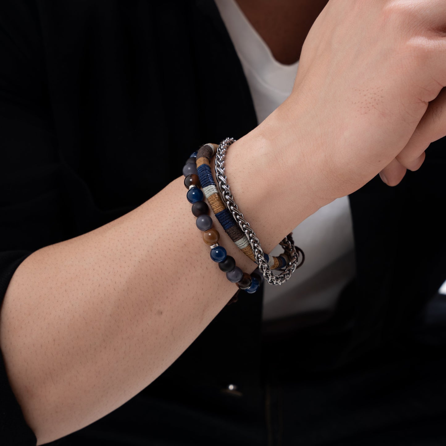 Cobalt Drift Bracelet Stack