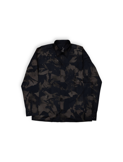 DOUBLE COLLAR ABSTRACT SHIRT