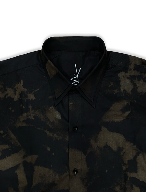 DOUBLE COLLAR ABSTRACT SHIRT