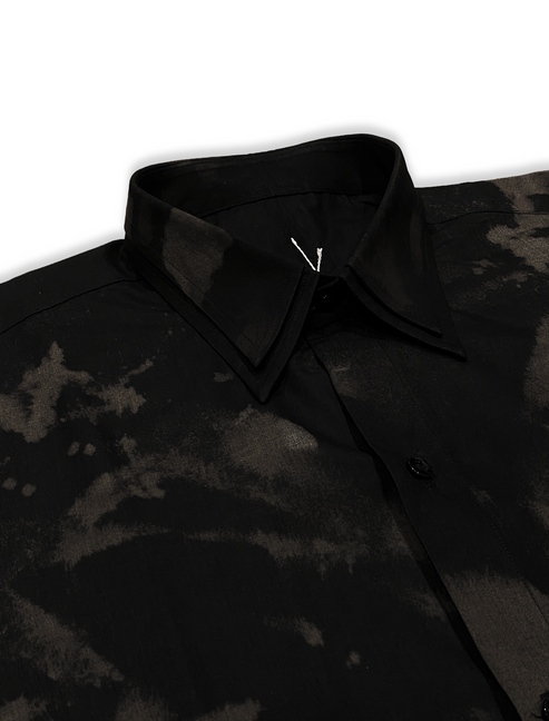 DOUBLE COLLAR ABSTRACT SHIRT