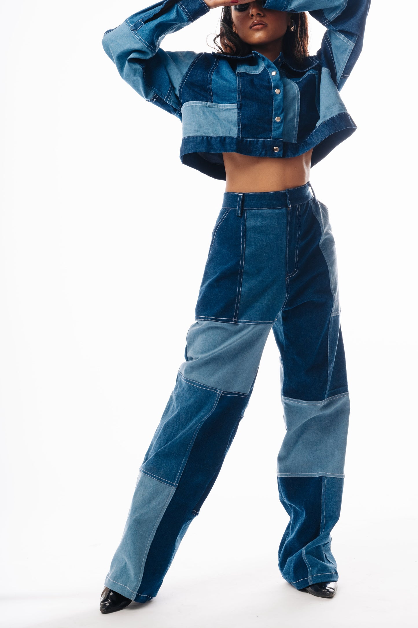 BLUE PATCH PANTS