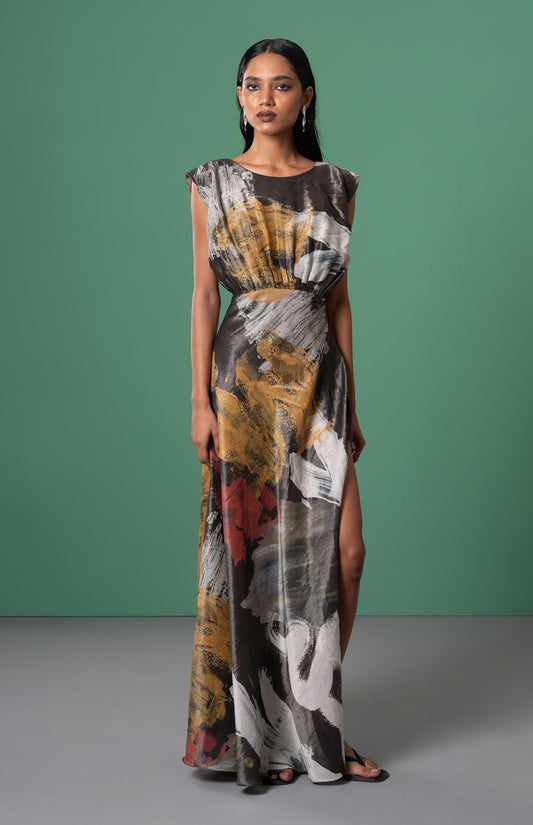 Ecru Fitted Dress