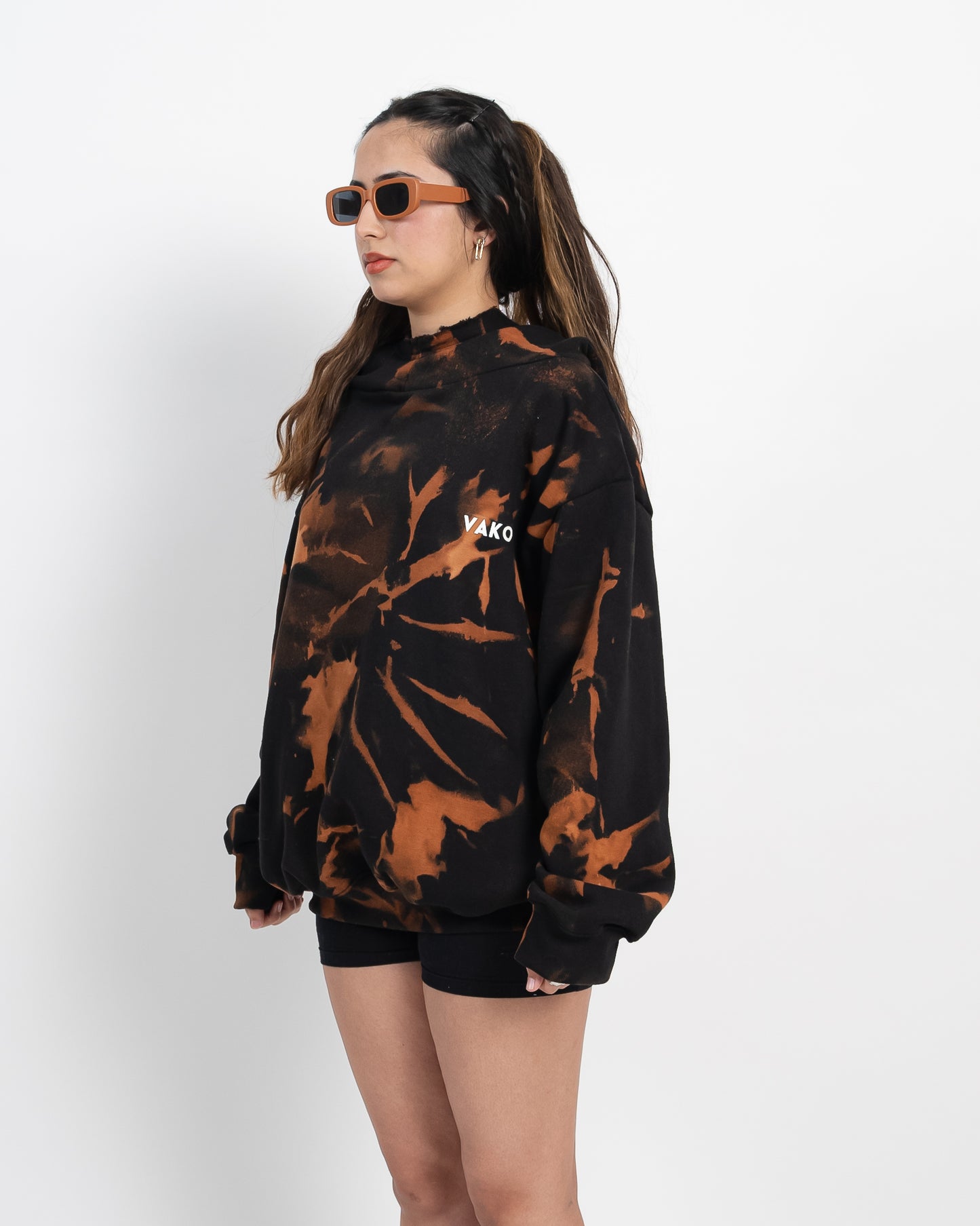 Tie Dye Orange Hoodie