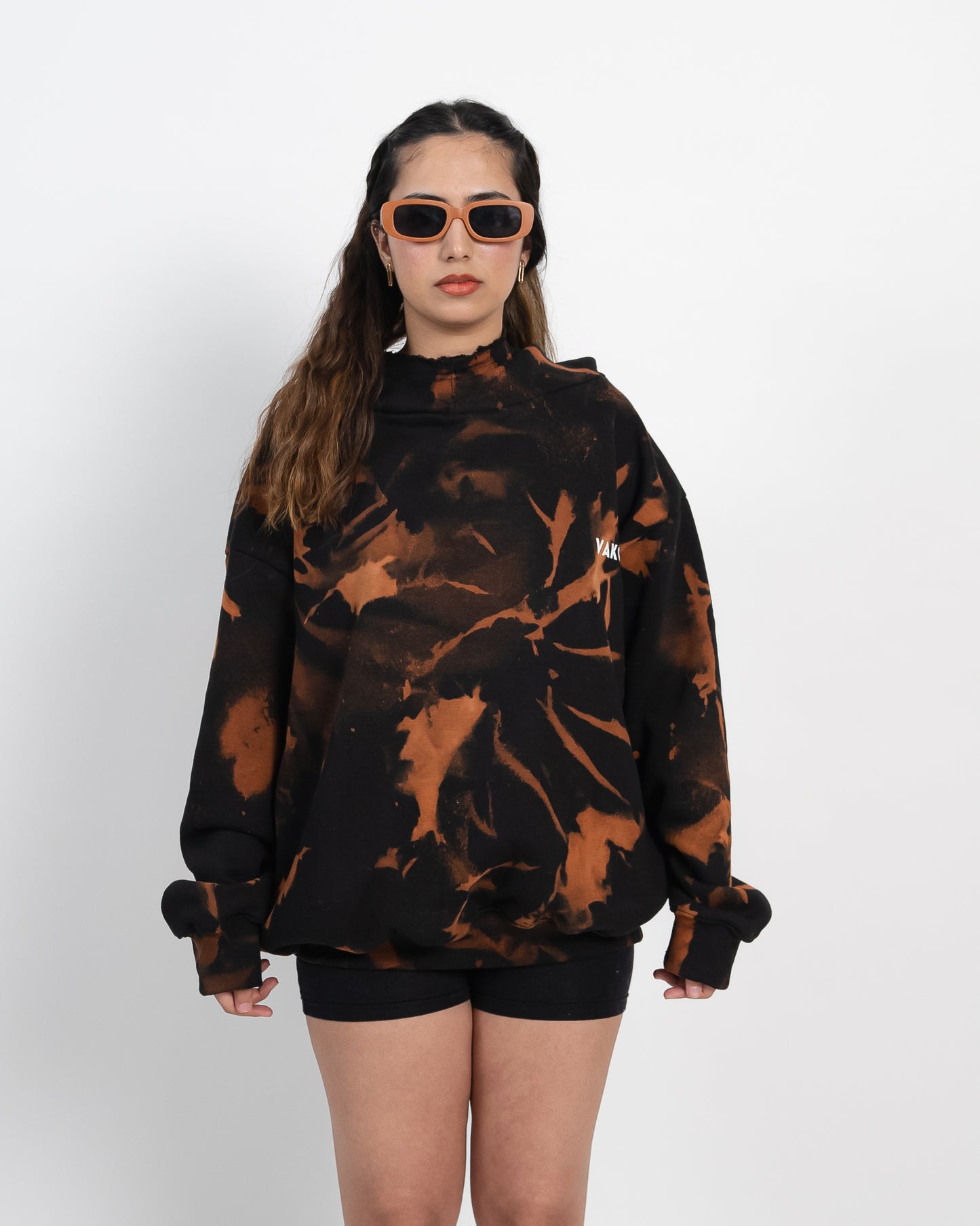 Tie Dye Orange Hoodie